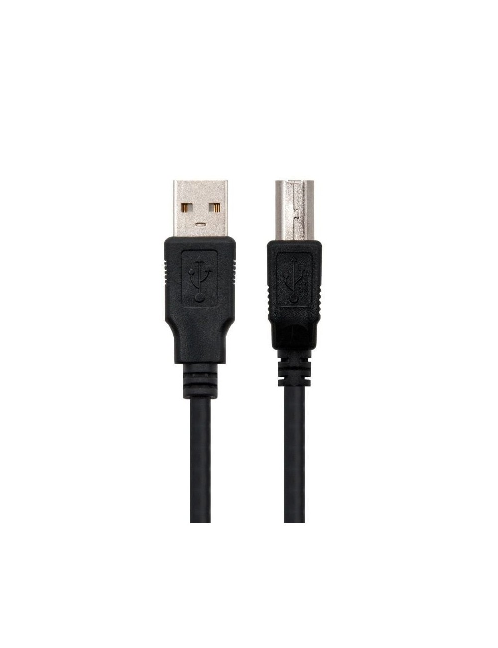 Cable USB 2.0 Impresora Nanocable 10.01.0104-BK/ USB Tipo-B Macho - USB Macho/ 3m/ Negro
