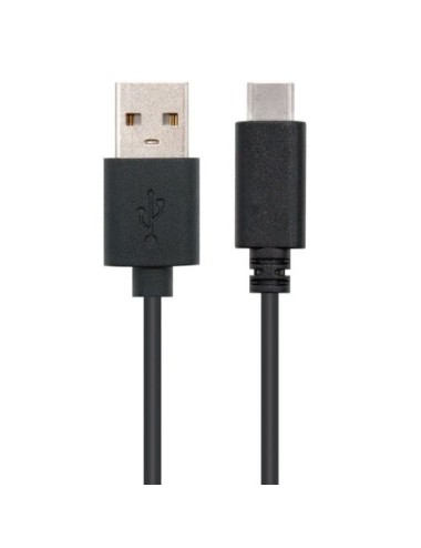 Cable USB 2.0 Nanocable 10.01.2103/ USB Macho - USB Tipo-C Macho/ 480Mbps/ 3m/ Negro
