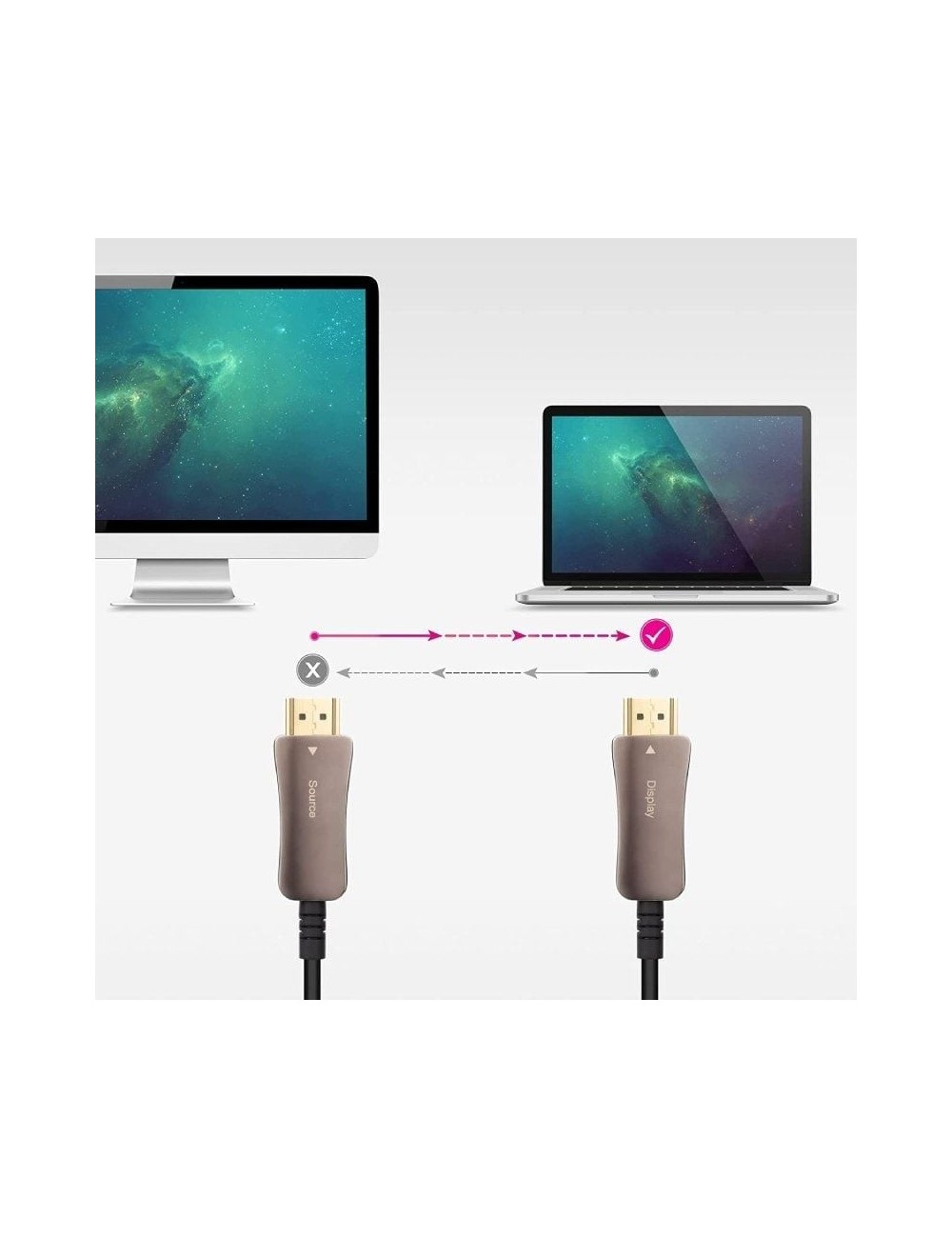 Cable HDMI 2.1 AOC 8K Nanocable 10.15.2110/ HDMI Macho - HDMI Macho/ 10m/ Negro