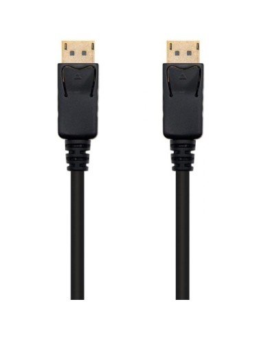 Cable DisplayPort 1.2 4K Nanocable 10.15.2302/ DisplayPort Macho - DisplayPort Macho/ 2m/ Negro