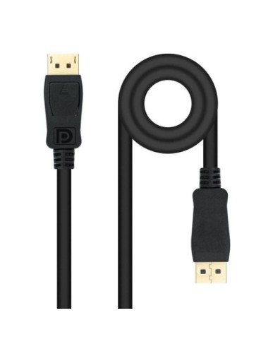Cable DisplayPort Nanocable 10.15.2601-L150/ DisplayPort Macho - DisplayPort Macho/ 1.5m/ Negro