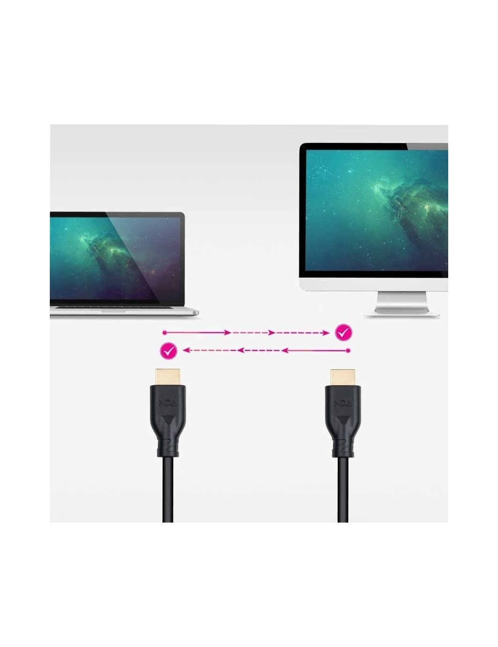 Cable HDMI 2.0 4K CCS Nanocable 10.15.3910/ HDMI Macho - HDMI Macho/ 10m/ Negro