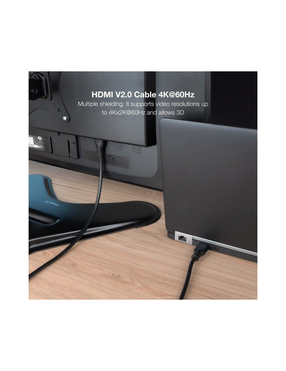 Cable HDMI 2.0 4K CCS Nanocable 10.15.3910/ HDMI Macho - HDMI Macho/ 10m/ Negro