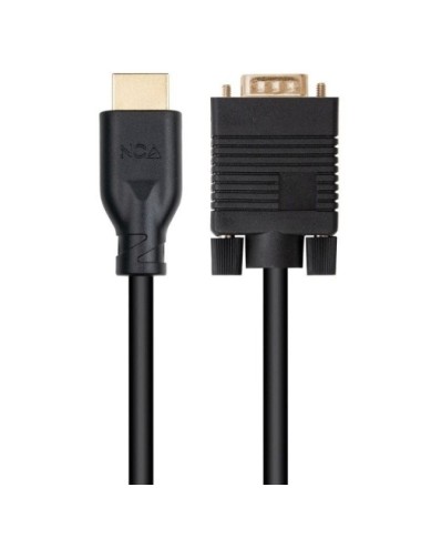 Cable Conversor Nanocable 10.15.4602/ VGA Macho - HDMI 8K Macho/ 1.8m/ Negro