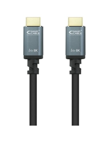 Cable HDMI 2.1 IRIS 8K Nanocable 10.15.8010/ HDMI Macho - HDMI Macho/ 10m/ Negro