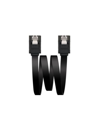 Cable SATA III Nanocable 10.18.1001-BK/ 50cm/ Negro