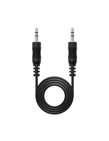 Cable Estéreo Nanocable 10.24.0103/ Jack 3.5 Macho - Jack 3.5 Macho/ 3m/ Negro