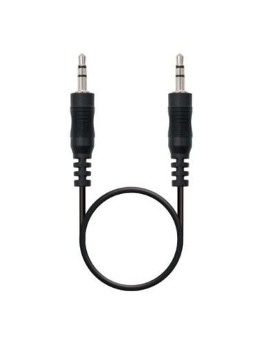 Cable Estéreo Nanocable 10.24.0120/ Jack 3.5 Macho - Jack 3.5 Macho/ 20m/ Negro