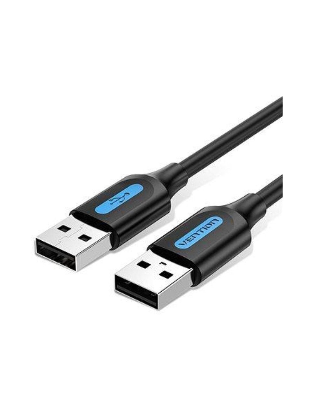 Cable USB 2.0 Vention COJBH/ USB Macho - USB Macho/ 480Mbps/ 2m/ Negro