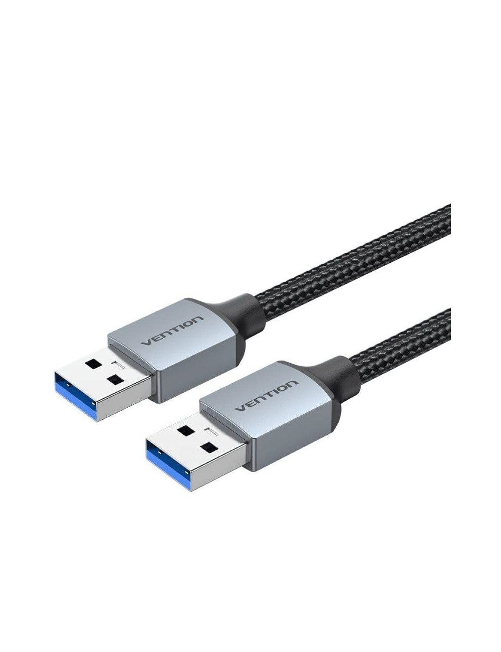 Cable USB 3.0 Vention CTSHF/ USB Macho - USB Macho/ 5Gbps/ 1m/ Negro