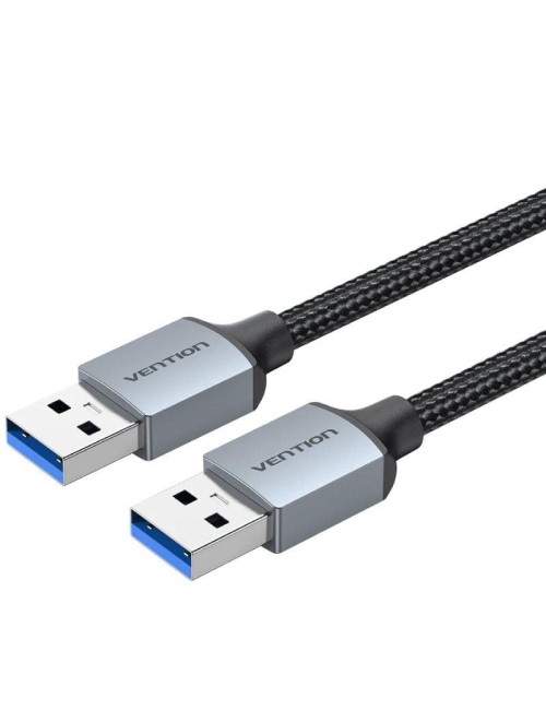 Cable USB 3.0 Vention CTSHF/ USB Macho - USB Macho/ 5Gbps/ 1m/ Negro