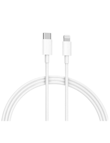 Cable USB 2.0 Tipo-C Lightning Xiaomi BHR4421GL/ USB Tipo-C Macho - Lightning Macho/ Hasta 18W/ 480Mbps/ 1m/ Blanco