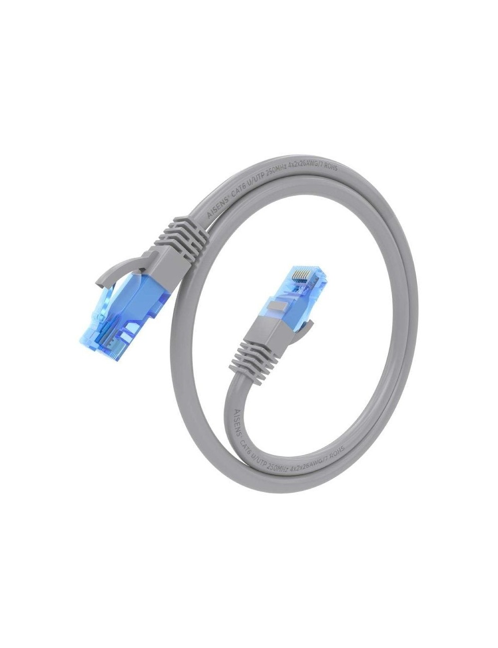 Cable de Red RJ45 AWG26 CCA UTP Aisens A135-0776 Cat.6/ 1.5m/ Gris