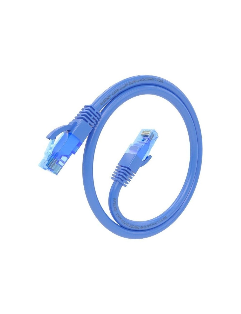 Cable de Red RJ45 AWG26 CCA UTP Aisens A135-0801 Cat.6/ 2m/ Azul