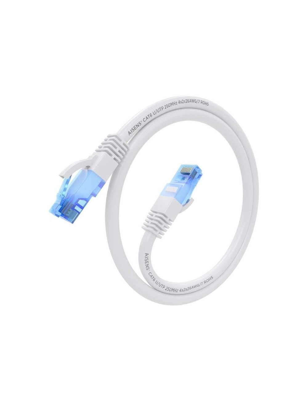 Cable de Red RJ45 AWG26 UTP Aisens A135-0824 Cat.6/ 5m/ Blanco