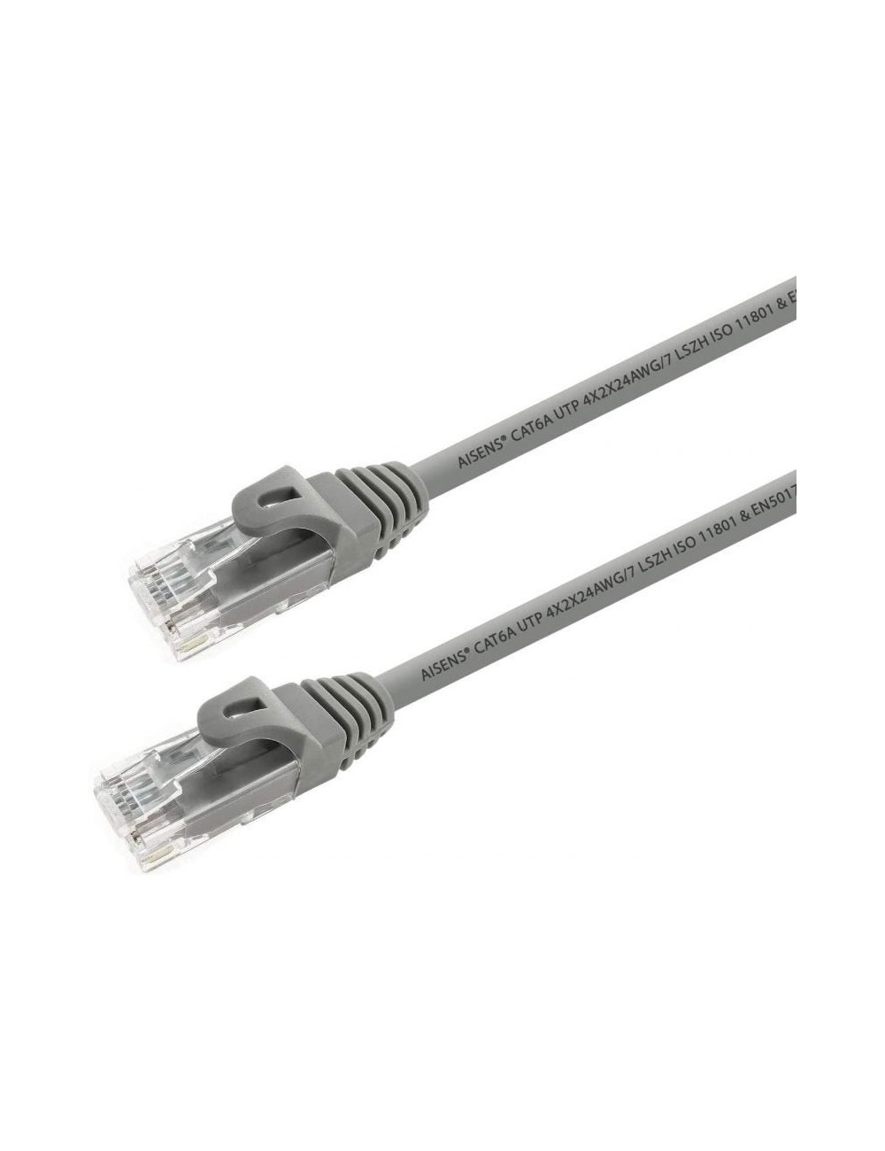 Cable de Red RJ45 UTP Aisens A145-0324 Cat.6A/ 25cm/ Gris