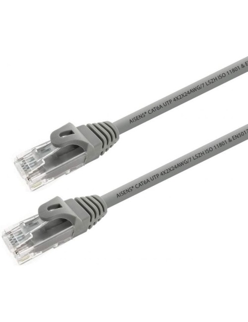 Cable de Red RJ45 UTP Aisens A145-0324 Cat.6A/ 25cm/ Gris