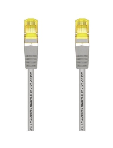 Cable de Red RJ45 S/FTP Aisens A146-0332 Cat.7/ 25cm/ Gris
