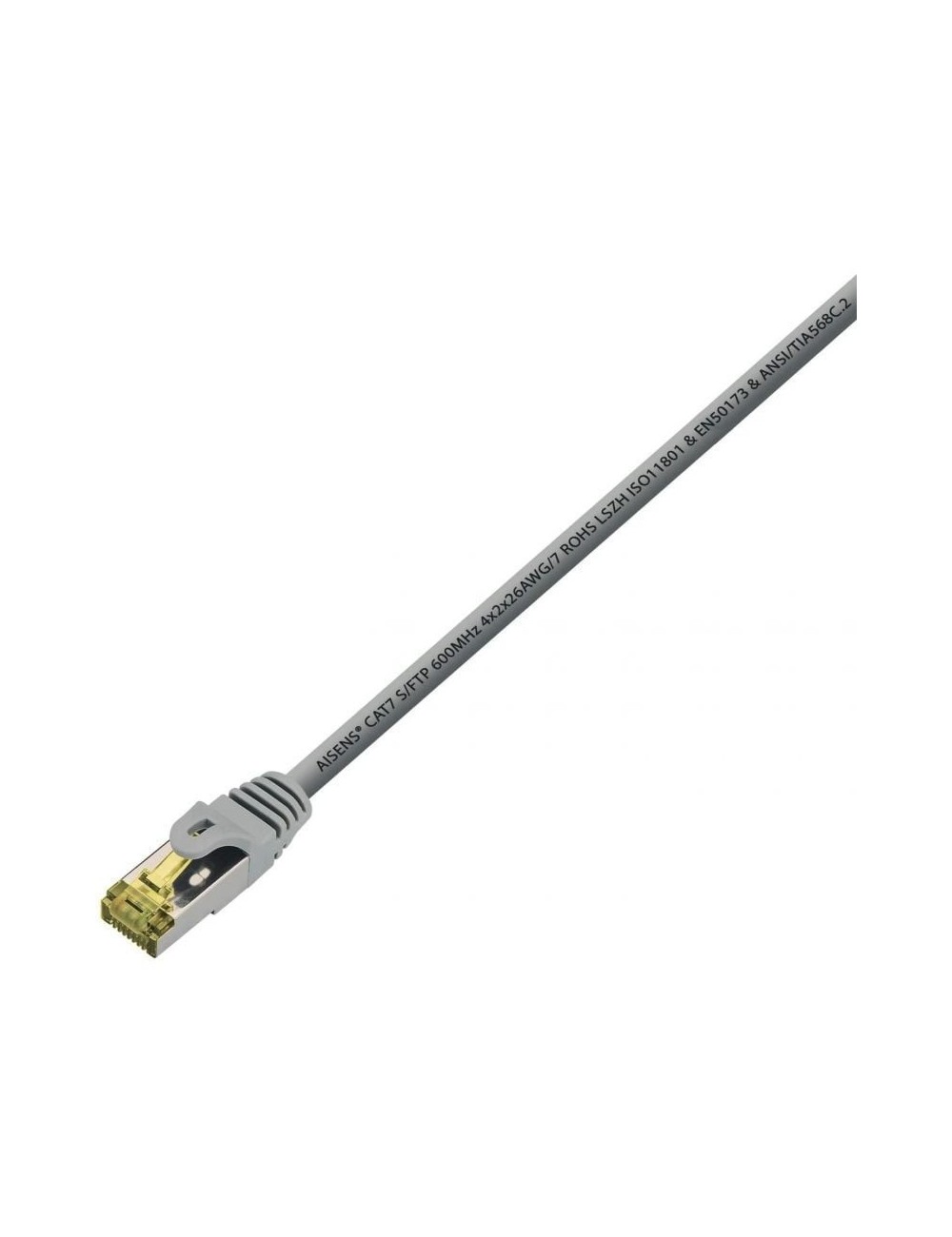 Cable de Red RJ45 S/FTP Aisens A146-0334/ Cat.7/ 1m/ Gris