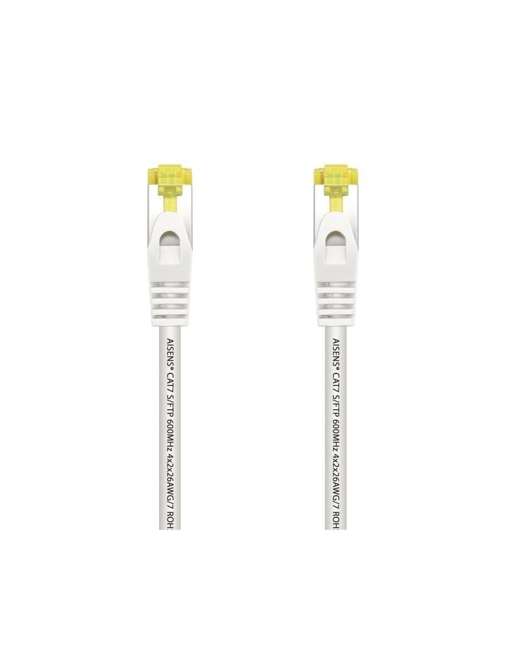 Cable de Red RJ45 SFTP Aisens A146-0489 Cat.7/ 50cm/ Blanco