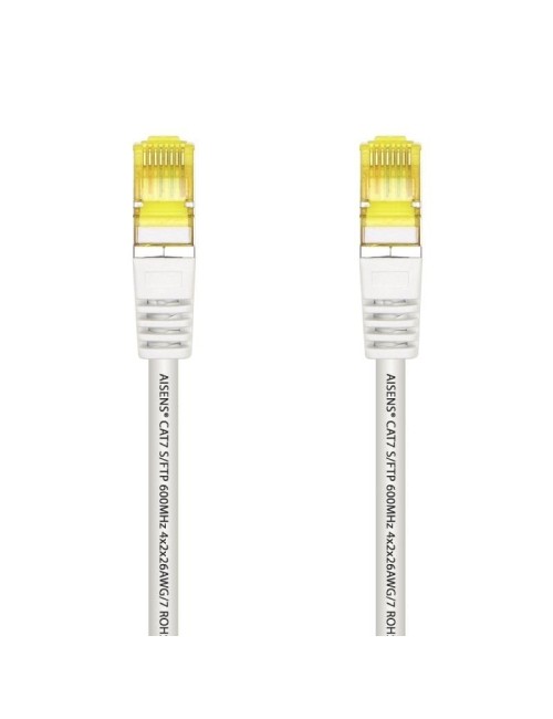 Cable de Red RJ45 SFTP Aisens A146-0489 Cat.7/ 50cm/ Blanco