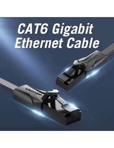 Cable de Red RJ45 UTP Vention IBABH Cat.6/ 2m/ Negro