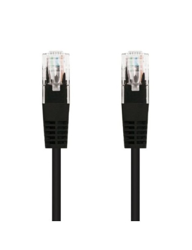Cable de Red RJ45 UTP Nanocable 10.20.0401-BK/ Cat.6/ 1m/ Negro