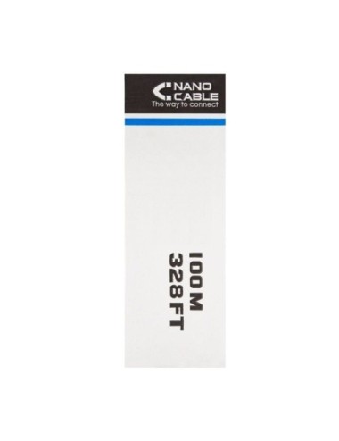 Bobina de Cable RJ45 FTP Nanocable 10.20.0902 Cat.6/ 100m/ Gris