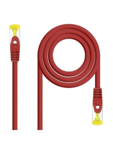 Cable de Red RJ45 SFTP Nanocable 10.20.1900-L25-R Cat.6A/ LSZH/ 25cm/ Rojo