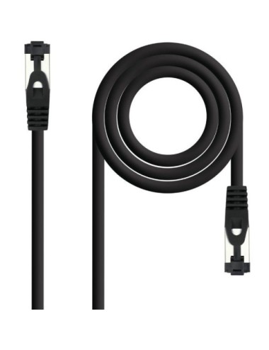 Cable de Red RJ45 SSTP Nanocable 10.20.2000-L25-BK Cat.8.1/ 25cm/ Negro