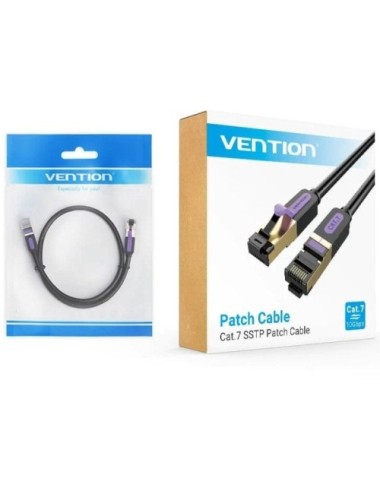 Cable de Red RJ45 SFTP Vention ICDBF Cat.7/ 1m/ Negro