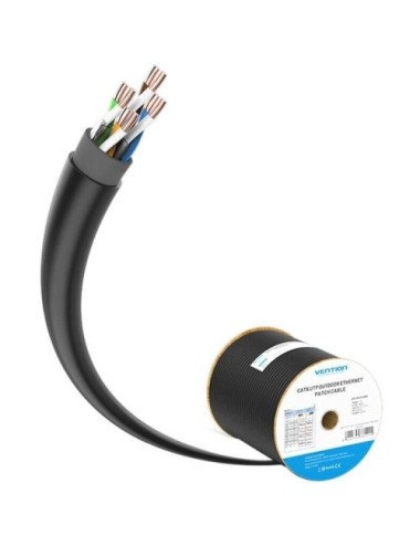 Bobina de Cable RJ45 UTP Vention IHLB305 Outdoor Patch Cat.6/ 305m/ Negro