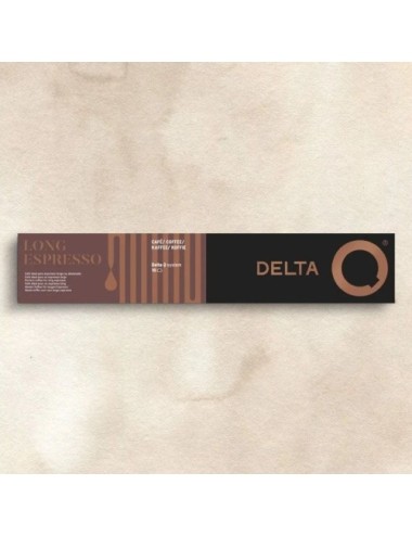 Cápsula Delta Delta Q-Long Espresso para cafeteras Delta/ Caja de 10