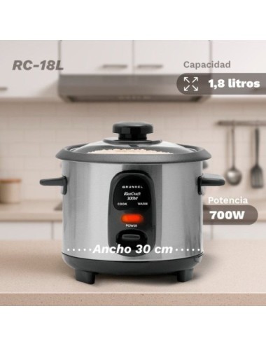 Arrocera Grunkel RC-18L/ 1000W/ Capacidad 1.8L