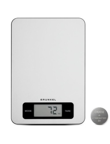 Báscula de Cocina Electrónica Grunkel BC-COOKXT/ hasta 5kg/ Plata