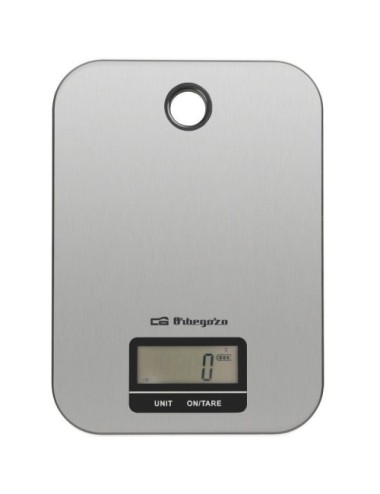 Báscula de Cocina Electrónica Orbegozo PC 1019/ hasta 5kg/ Plata