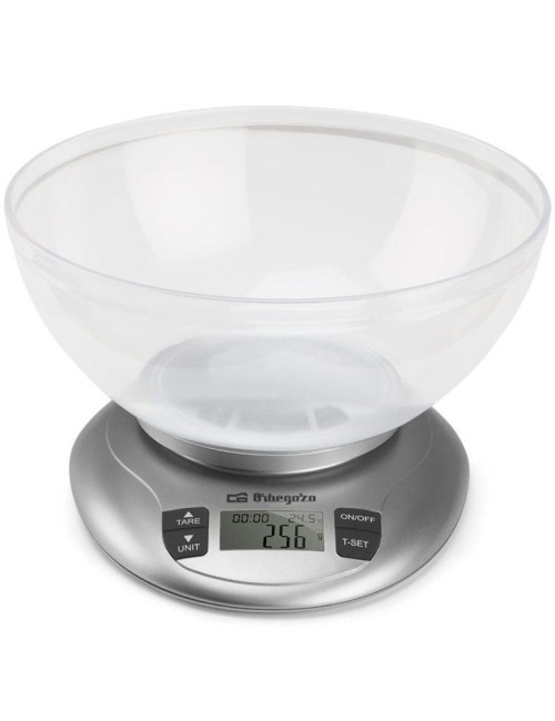 Báscula de Cocina Electrónica Orbegozo PC 2017 A/ hasta 3.5kg/ Plata