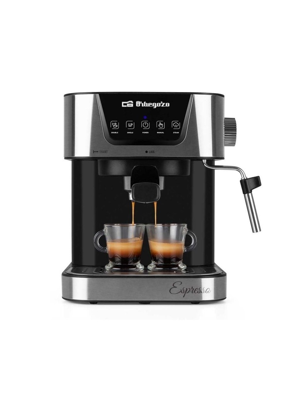 Cafetera Expreso Orbegozo EX 6000/ 1050W/ 20 Bares