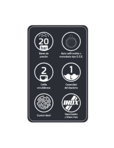 Cafetera Expreso Orbegozo EX 5300/ 950W/ 20 Bares