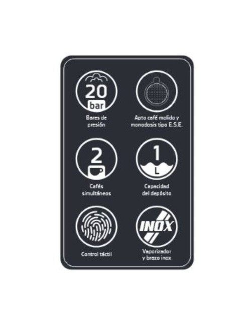 Cafetera Expreso Orbegozo EX 5300/ 950W/ 20 Bares