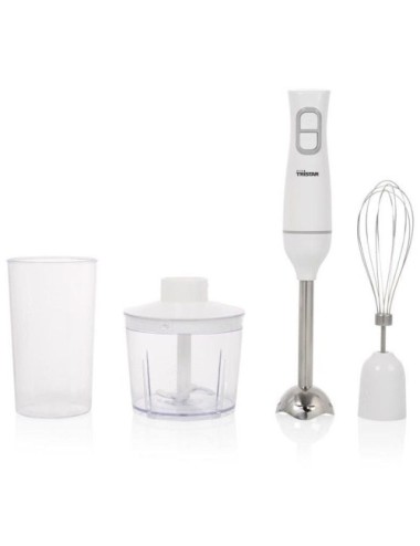 Batidora de mano Tristar MX-4881/ 350W/ Incluye Varillas, Picadora y Vaso Medidor