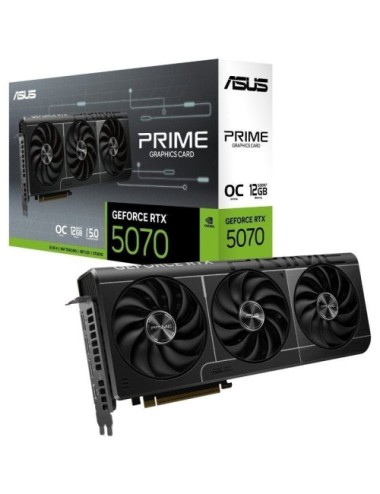 Tarjeta Gráfica Asus Prime GeForce RTX 5070 OC Edition/ 12GB GDDR7