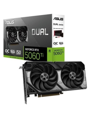 Tarjeta Gráfica Asus Dual GeForce RTX 5060 Ti OC/ 16GB GDDR7