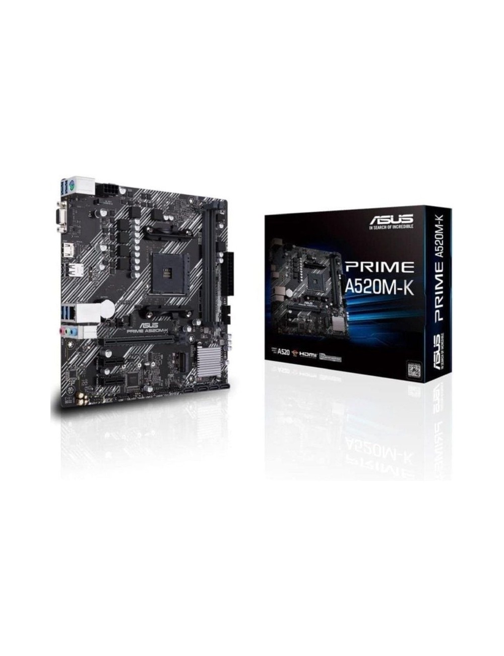Placa Base Asus Prime A520M-K Socket AM4/ DDR4/ PCIe 3.0/ Micro ATX
