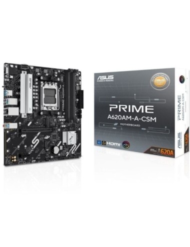 Placa Base Asus A620AM-A-CSM Socket AM5/ DDR5/ PCIe 4.0/ Micro ATX