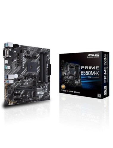 Placa Base Asus Prime B550M-K Socket AM4/ DDR4/ PCIe 4.0/ Micro ATX