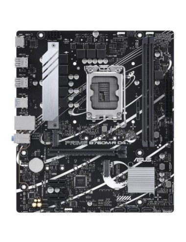 Placa Base Asus Prime B760M-R D4 Socket 1700/ DDR4/ PCIe 4.0/ Micro ATX