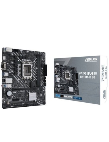 Placa Base Asus Prime H610M-D D4/ Socket 1700/ DDR4/ PCIe 4.0/ Micro ATX