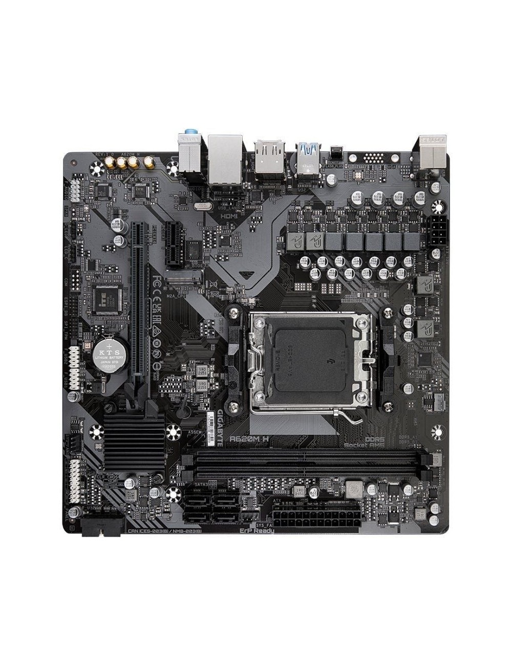 Placa Base Gigabyte A620M H Socket AM5/ DDR5/ PCIe 4.0/ Micro ATX