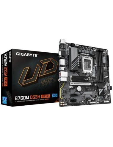Placa Base Gigabyte B760M DS3H GEN5 Socket 1700/ DDR5/ PCIe 5.0/ Micro ATX